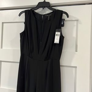 BcbgMaxAzria Black Satin Jumpsuit Size US 4 NWT